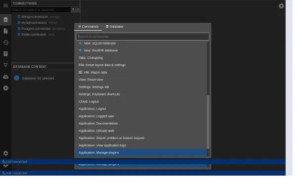 コマンドパレット