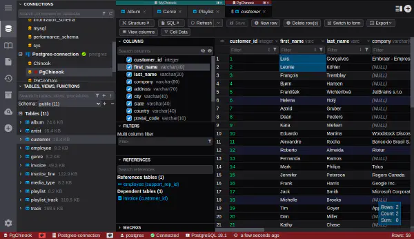 확장 가능한 열을 가진 데이터 그리드