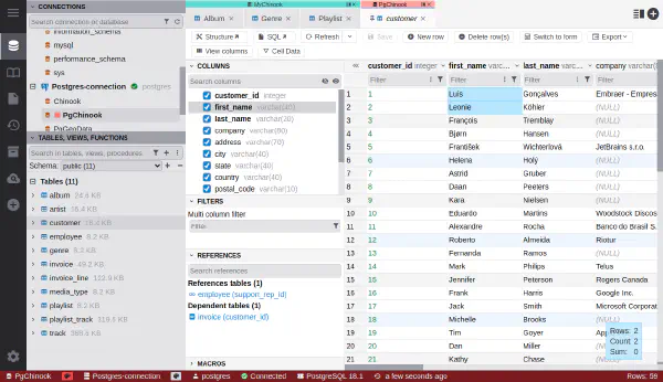 확장 가능한 열을 가진 데이터 그리드