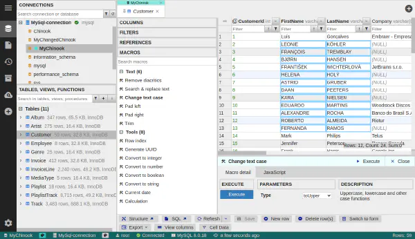 Makrá v editore tabuľkových dát