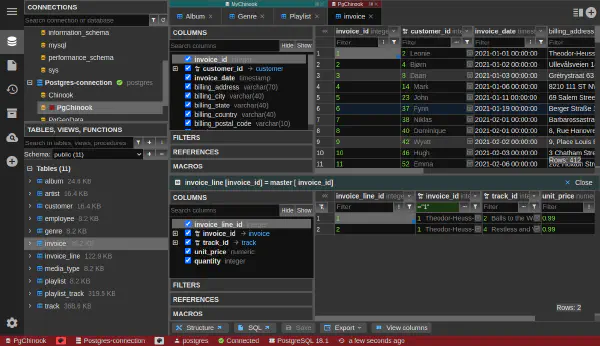 Zobrazenie master/detail