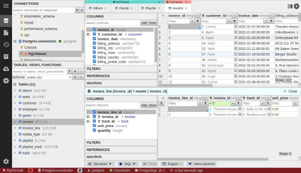 Zobrazenie master/detail