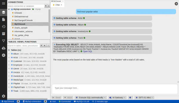 データベースチャット