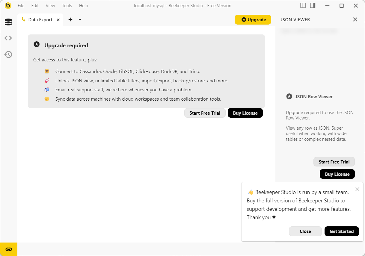 Beekeeper screenshot