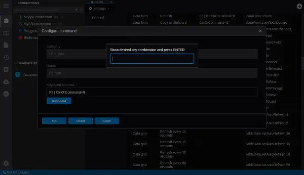 키보드 단축키 구성