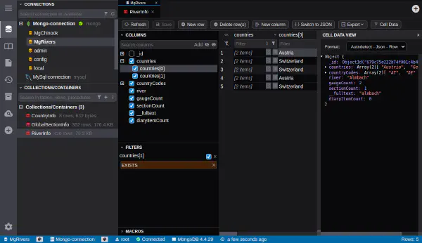 MongoDB 컬렉션 탐색 및 확장