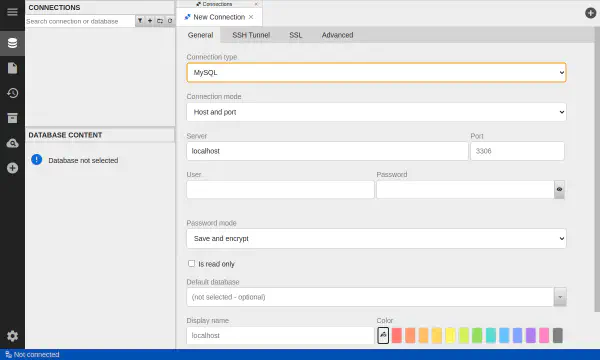 Pripojenie k databáze
