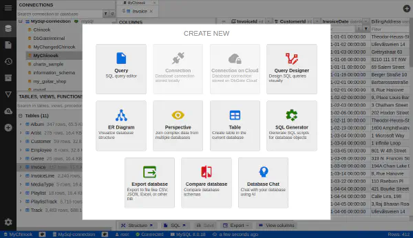 新規オブジェクトウィンドウ