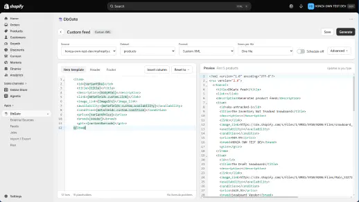 DbGate Shopify App - Import, export and the Excel round trip