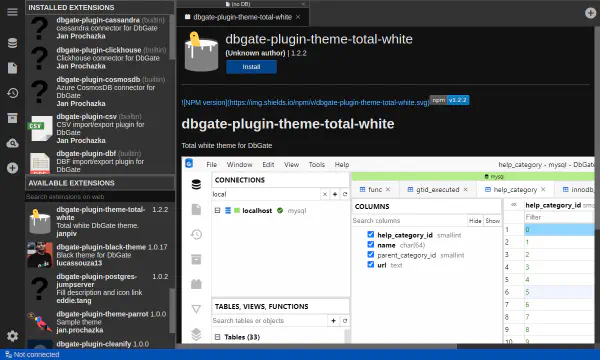 Zobrazenie detailov pluginu MS Excel
